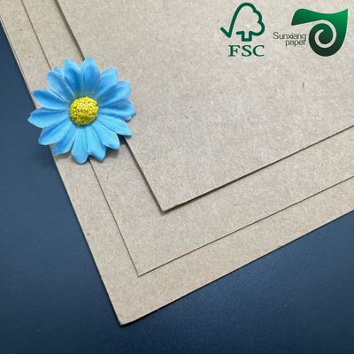 FSC Certified Uncoated Unbleached Kraft Liner Paper 80gsm 450gsm Recycled Virgin Pulp Options