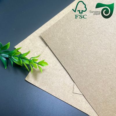 FSC Certified Uncoated Unbleached Kraft Liner Paper 80gsm 450gsm Recycled Virgin Pulp Options