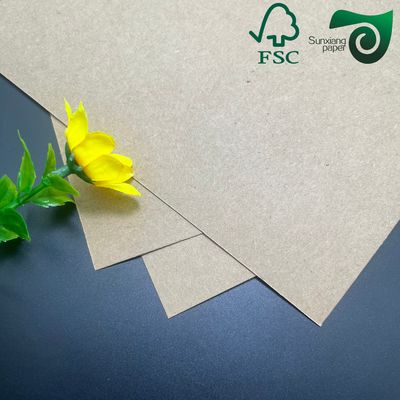 FSC Certified Uncoated Unbleached Kraft Liner Paper 80gsm 450gsm Recycled Virgin Pulp Options