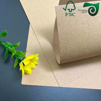 FSC Certified High Density Brown Kraft Paper 250gsm 450gsm Food Grade Packaging Excellence