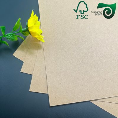 FSC Certified High Density Brown Kraft Paper Sheets 250gsm 450gsm Food Grade Packaging Solution
