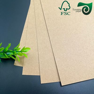 FSC Certified High Density Brown Kraft Paper Sheets 250gsm 450gsm Food Grade Packaging Solution