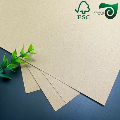 FSC Certified High Density Brown Kraft Paper Sheets 250gsm 450gsm Food Grade Packaging Solution