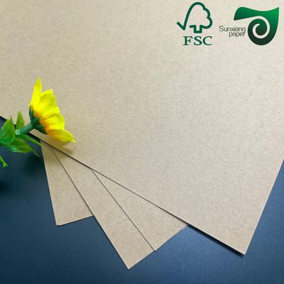FSC Certified High Density Brown Kraft Paper Sheets 250gsm 450gsm Food Grade Packaging Solution
