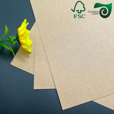 FSC Brown High Density Kraft Paper Sheets 600gsm Specialized For Food Packaging