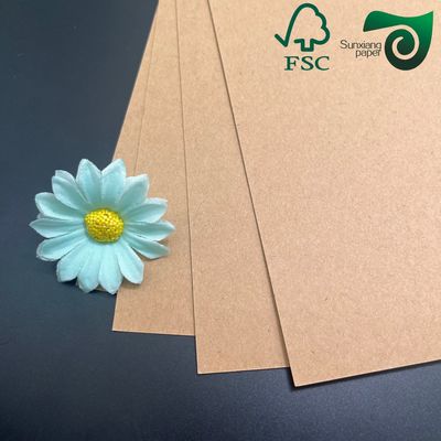 FSC Brown High Density Kraft Paper Sheets 600gsm Specialized For Food Packaging