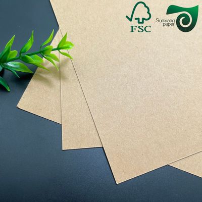 FSC Brown High Density Kraft Paper Sheets 600gsm Specialized For Food Packaging