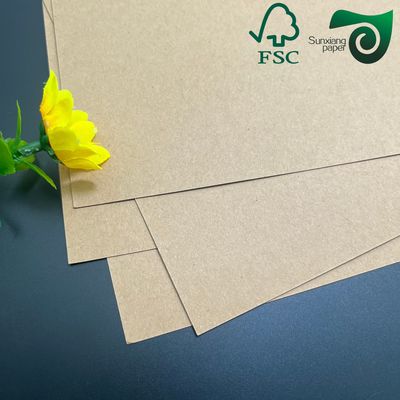 FSC  Virgin Reddish Brown Kraft Wrapping Paper Rolls  Ideal For Custom Wrapping Boxes