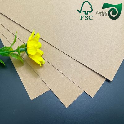 FSC 300gsm 350gsm 400gsm High Density Kraft Paper Sheets Specialized For Food Packaging