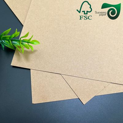 FSC 350gsm 400gsm High Density Kraft Paper Sheets  Specialized For Food Packaging