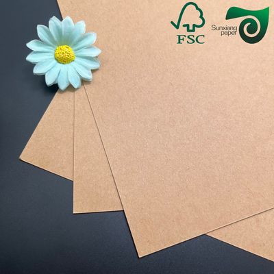 FSC  Virgin Reddish Brown Kraft Wrapping Paper Rolls  Ideal For Custom Wrapping Boxes