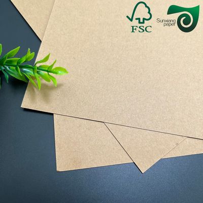 FSC 300gsm 350gsm 400gsm High Density Kraft Paper Sheets Specialized For Food Packaging