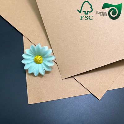 FSC 350gsm 400gsm High Density Kraft Paper Sheets  Specialized For Food Packaging