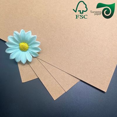 FSC Certified Uncoated Unbleached Recycled Pulp Kraft Liner Paper  230gsm 250gsm 300gsm