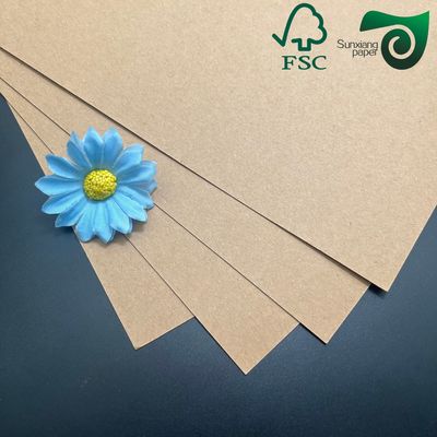 FSC Certified Uncoated Unbleached Recycled Pulp Kraft Liner Paper  230gsm 250gsm 300gsm