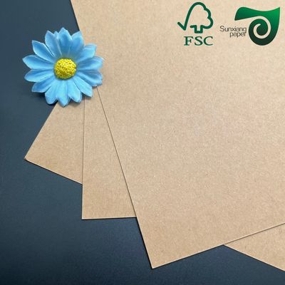 FSC Certified Uncoated Unbleached Recycled Pulp Kraft Liner Paper  230gsm 250gsm 300gsm
