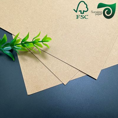 FSC Certified Uncoated Unbleached Recycled Pulp Kraft Liner Paper  230gsm 250gsm 300gsm