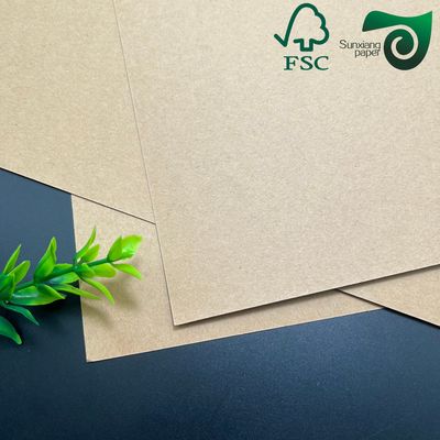 FSC Certified Uncoated Unbleached Recycled Pulp Kraft Liner Paper  230gsm 250gsm 300gsm