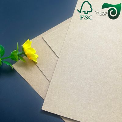 FSC Certified Food Safe Brown Kraft Cardboard  400gsm For Food Packaging Cartons