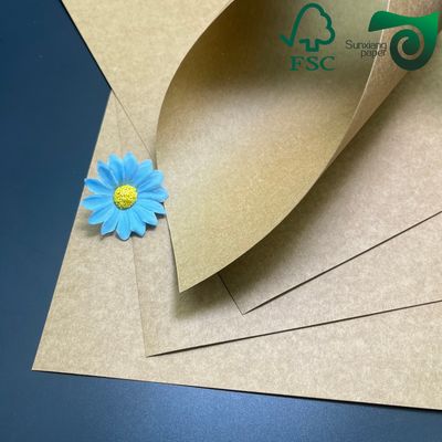 FSC Certified 200gsm 450gsm Brown Kraft Paper Fold Resistant For Calendar   Desk Calendar Making