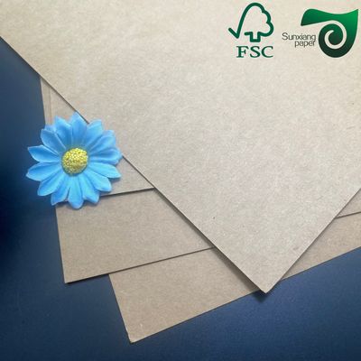 FSC 70gsm 80gsm Brown Semi Extensible Sack Kraft Paper Roll 97cm Width For Cement Bag