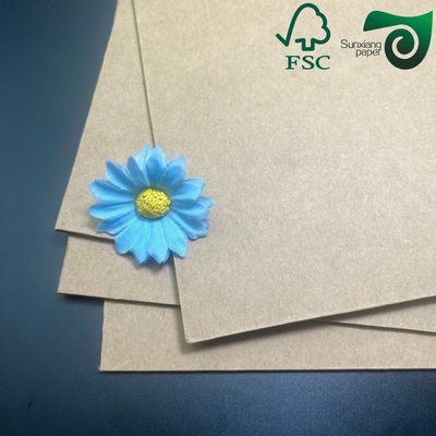 FSC Food Grade Brown Kraft Board 350gsm  24" 36" For Takeaway Lunch Boxes