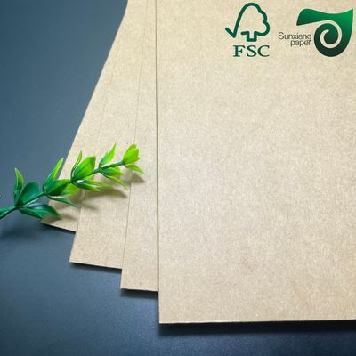 FSC 250gsm 350gsm Food Grade Brown Kraft Board  For Fruit Vegetable Fresh Produce Packaging