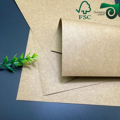 FSC 300gsm 15gsm PE Coated Kraft Paper Food Grade Waterproof Paper For Food Trays