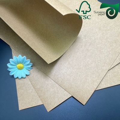 FSC Certified Brown Kraft Paper 450gsm Fold Resistant For Desk  Wall Calendar Production