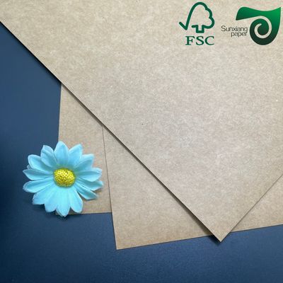 FSC 70cm 100cm 200gsm 400gsm Brown Kraft Board For Box Food Packaging