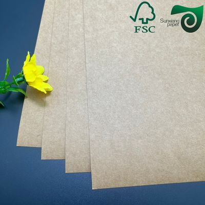 250gsm 350gsm Uncoated Brown Virgin Kraft Paper Packaging Grade  For Food Packaging