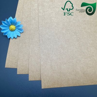 FSC 300gsm Food Safe Brown Kraft Cardboard For Lunch Box  Food Grade Packaging