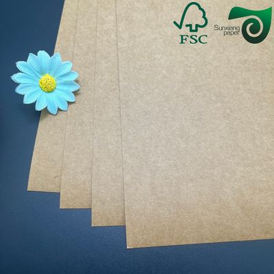 FSC 300gsm Food Safe Brown Kraft Cardboard For Lunch Box  Food Grade Packaging