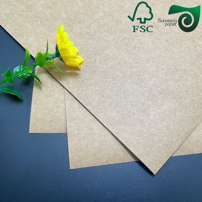 250gsm 350gsm Uncoated Brown Virgin Kraft Paper Packaging Grade  For Food Packaging