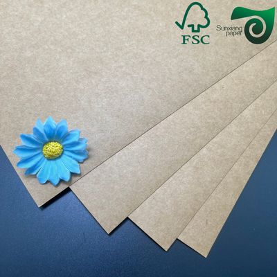 FSC 70cm 100cm 200gsm 400gsm Brown Kraft Board For Box Food Packaging