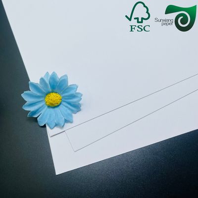 FSC Certified Bright White Uncoated Paperboard 350gsm Optimized For Offset Printing