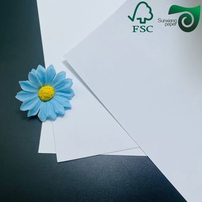 FSC Bright White Uncoated Paperboard Sheets 200g 350g Optimized For Offset Printing