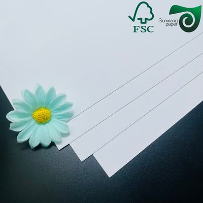 FSC Bright White Uncoated Paperboard Sheets 200g 350g Optimized For Offset Printing