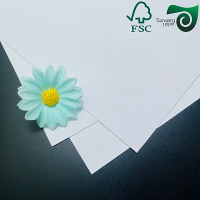 FSC Bright White Uncoated Paperboard Sheets 200g 350g Optimized For Offset Printing