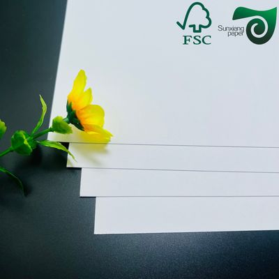 FSC Bright White Uncoated Paperboard Sheets 200g 350g Optimized For Offset Printing