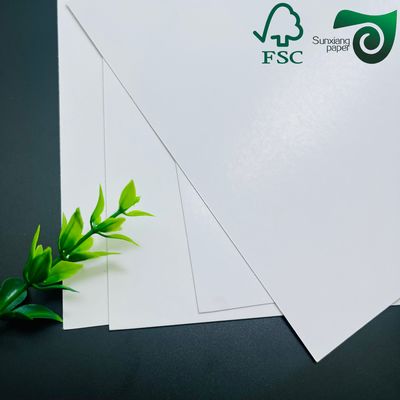 Recyclable White C2S Coated Paper  FSC Certified Highly Polished Finish 300gsm 350gsm