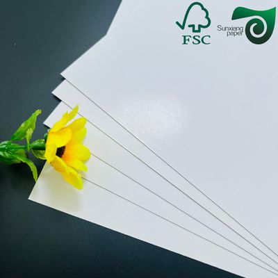 FSC  SGS Certified Double Sided Coating  C2S 300GSM White Glossy Art Paper Reel 100% Natural Pulp