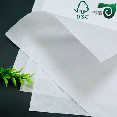 30GSM Semi Translucent White Paper  Food Grade Baking Wrapping Paper FSC Certified