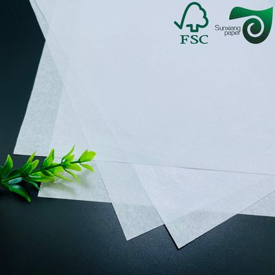 FSC Grade 3 Food Safe White Greaseproof Paper Rolls  35gsm 40gsm Food Wrapping Solution
