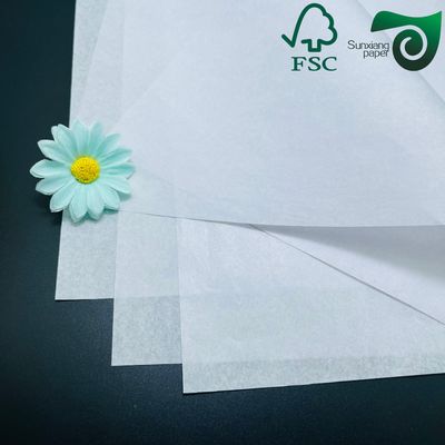 FSC 50gsm Double Sided Silicone Coated White Non Stick Baking Liner Food Wrapping Paper