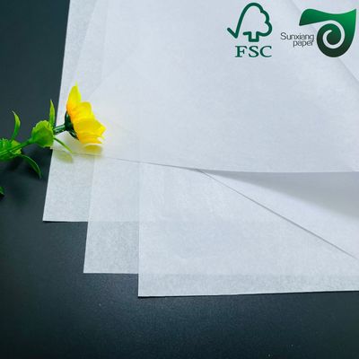 FSC 30gsm 35gsm 38gsm  Silicone Coated White Baking Paper Food Safe  Greaseproof