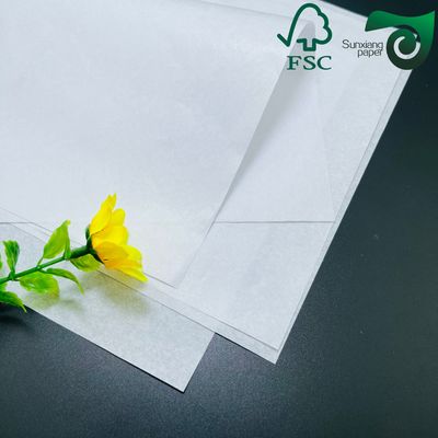 FSC 30gsm 35gsm 38gsm  Silicone Coated White Baking Paper Food Safe  Greaseproof