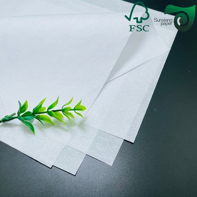 FSC 30gsm 35gsm 38gsm  Silicone Coated White Baking Paper Food Safe  Greaseproof