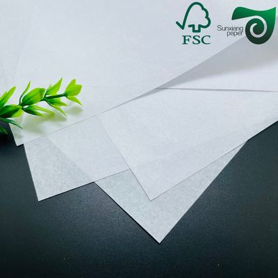 30GSM Semi Translucent White Paper  Food Grade Baking Wrapping Paper FSC Certified