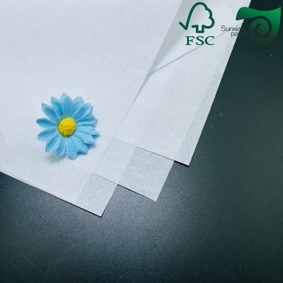 FSC 15gsm 17gsm 86cm 90cm Width White Translucent Tissue Paper Roll For Fruit Food Wrapping Paper